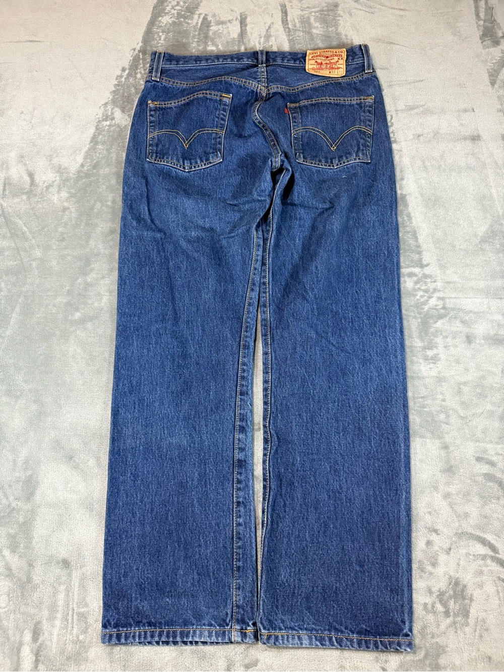 Vintage Levi Strauss & Co 501 Button Fly Blue Jeans Made in Dominican Republic